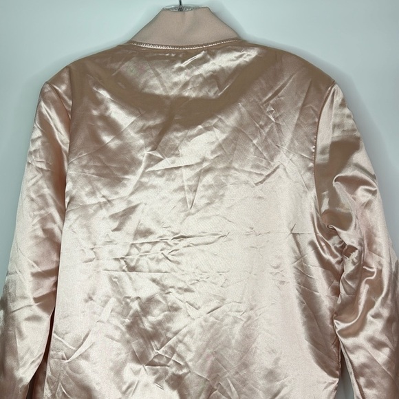 Lady Gaga Pink Full Zip Bomber Jacket NWT Size Small - Picture 6 of 11